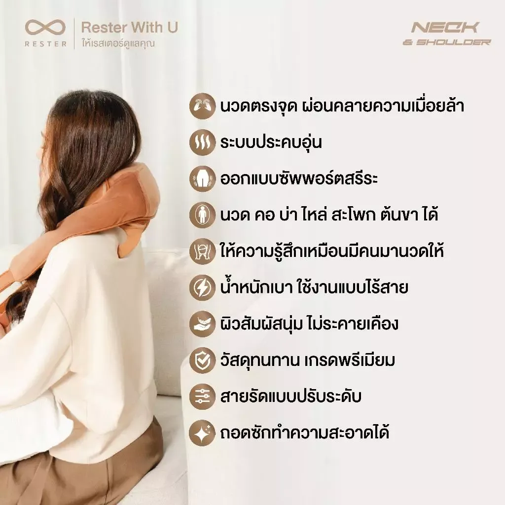 เครื่องนวดคอ บ่า ไหล่ อัจฉริยะ Neck And Shoulder